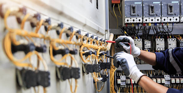 Professional Electrician technician working in Mayville, ND